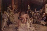 Tom roberts Shearing the rams oil